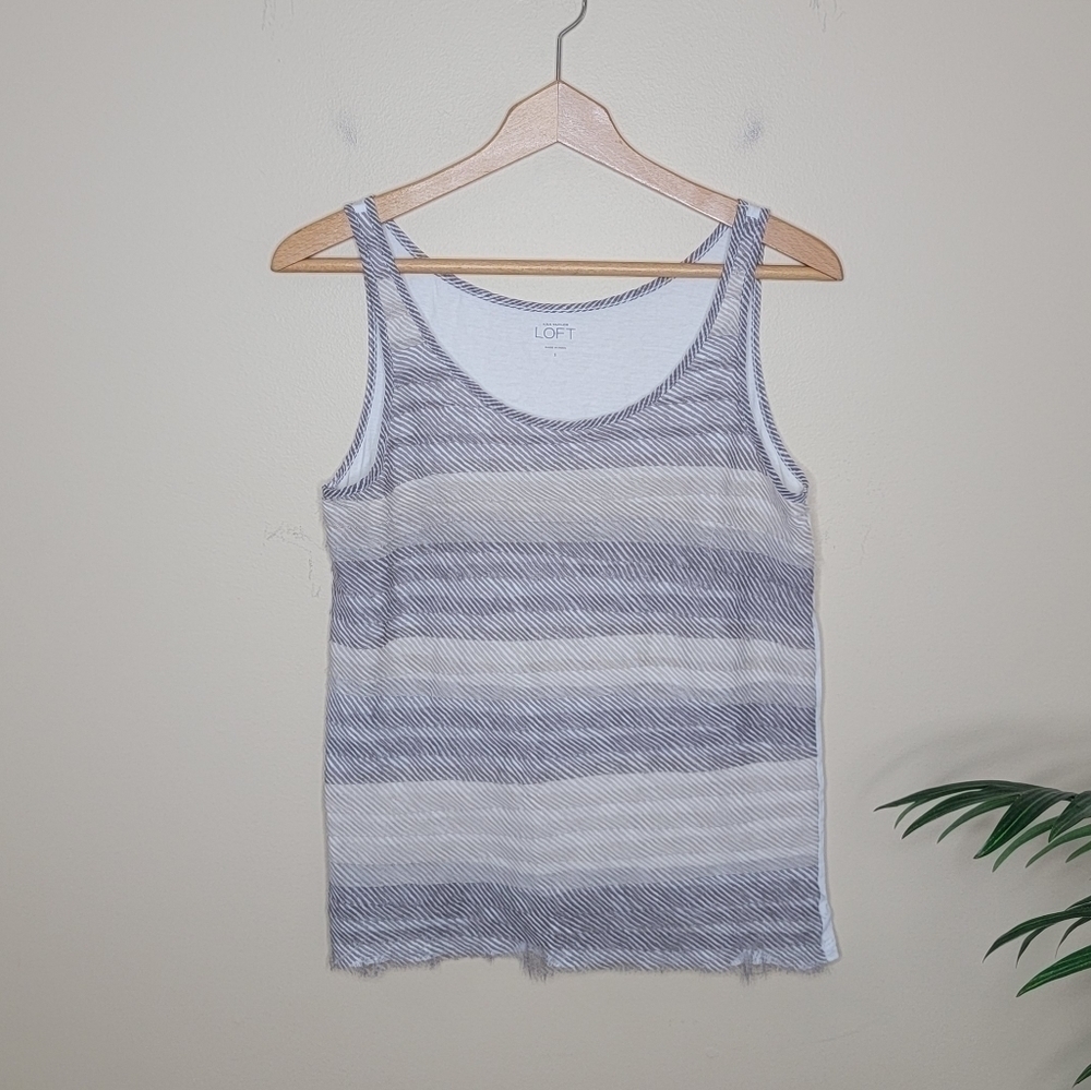 LOFT | Tiered Layered Front Tank Top Size Small